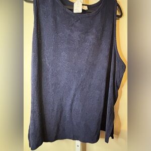 A New Day Women's Navy Sleeveless Top-3x